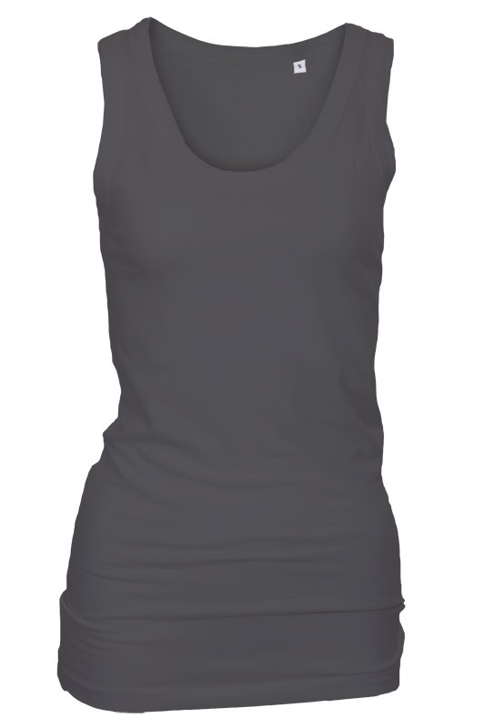 Sort tanktop - ærmeløs singlet