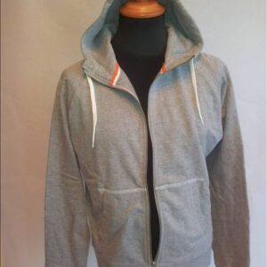 Sweatshirt Dame. Grå med hætte.