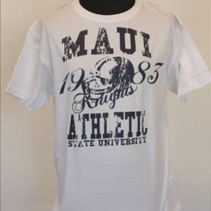 Original Maui universitets T-shirt i Hvid-0