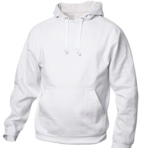 hvid hoodie - hættetrøje