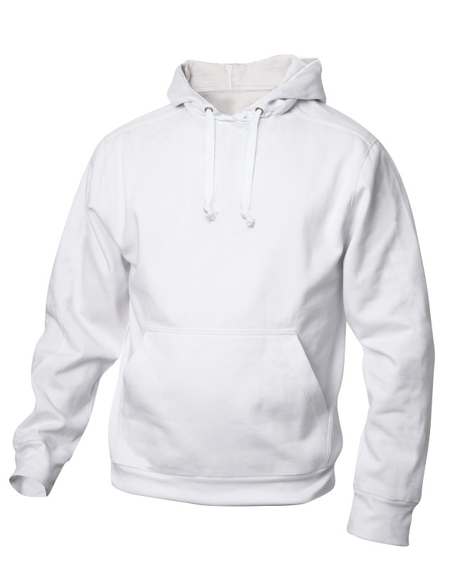 hvid hoodie - hættetrøje
