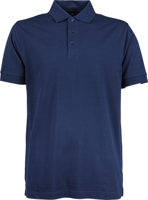 Luxury stretch herre polo - Indigo-0