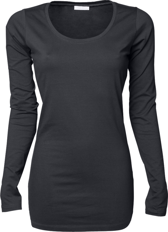 mørk grå langærmet t-shirt