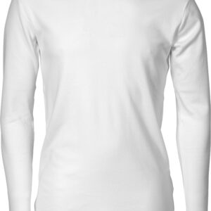 herre trøje hvid, langærmet t-shirt