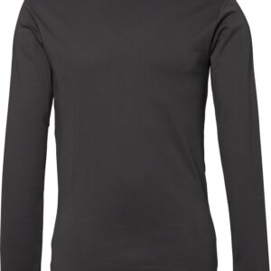 langærmet t-shirt mørk grå