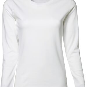 langærmet dame t-shirt