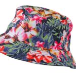 bøllehat med blomsterprint