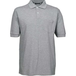 gråmeleret polo