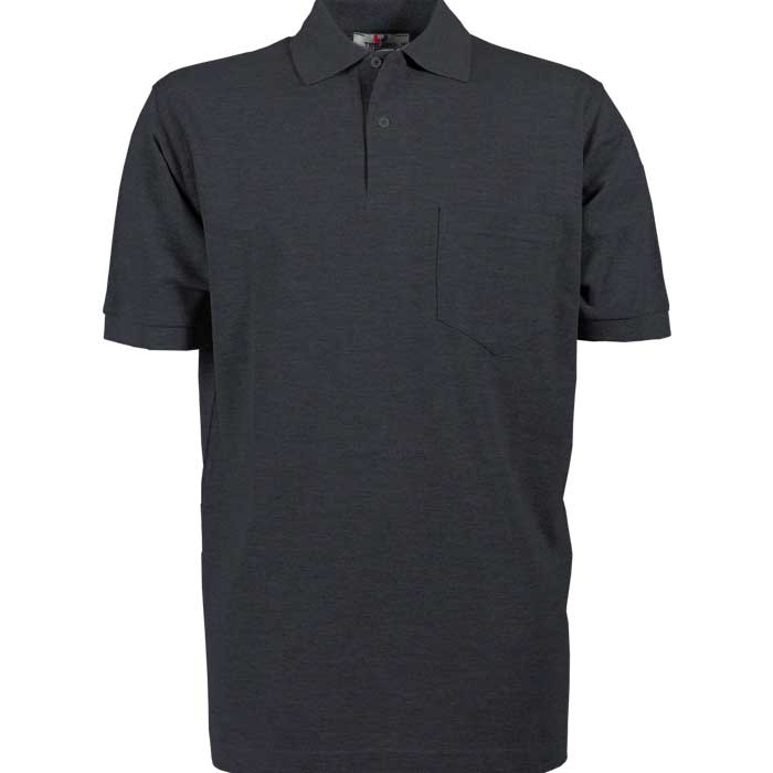 mørk grå polo