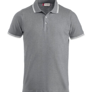 grå unisex polo