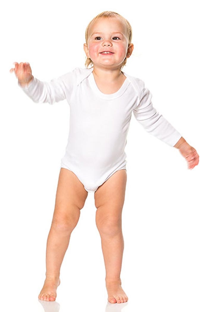 hvid baby bodystocking