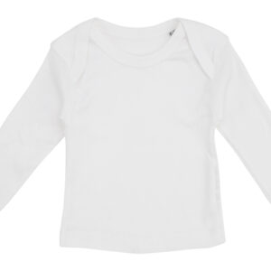 Hvid Baby t-shirt med lange ærmer