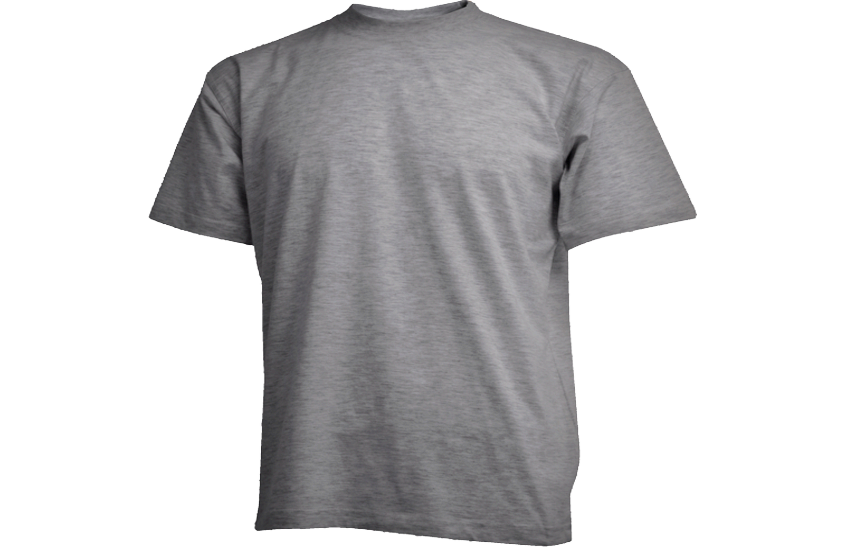 Gråmeleret Camus t-shirt-0