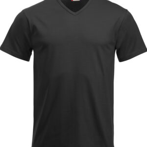 sort v-hals t-shirt