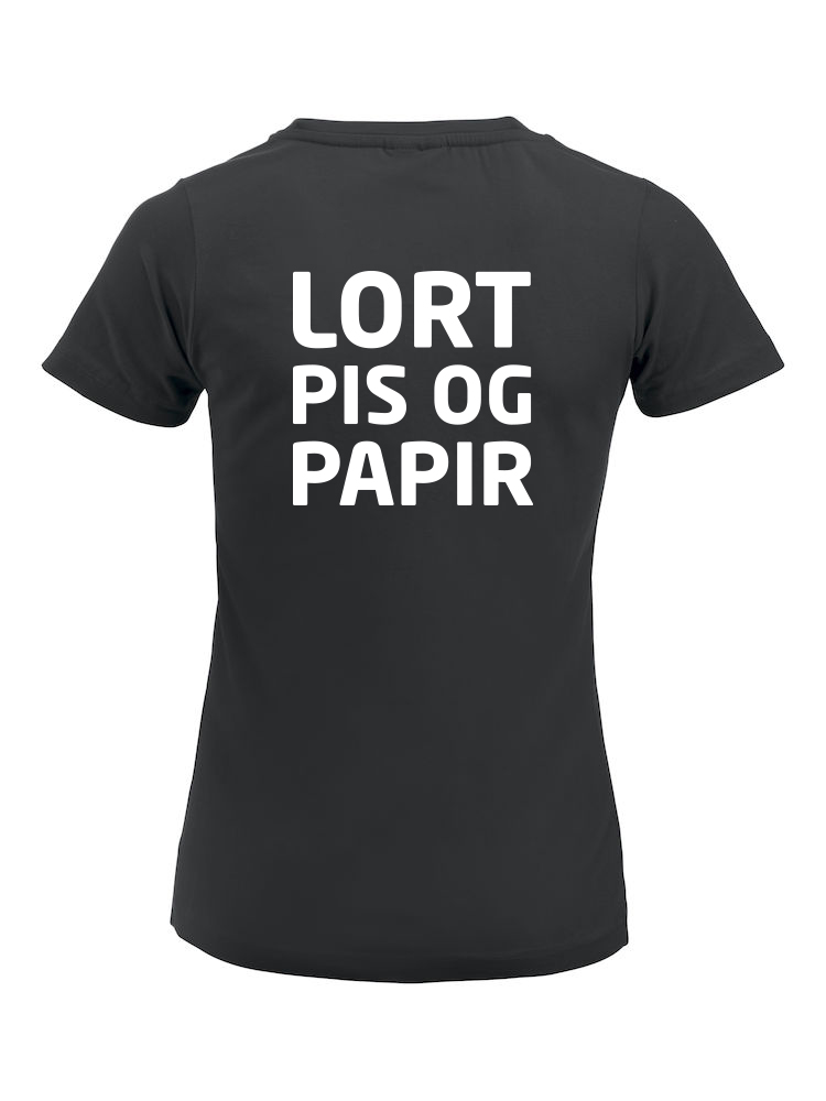 Dame t-shirt med tryk-8681