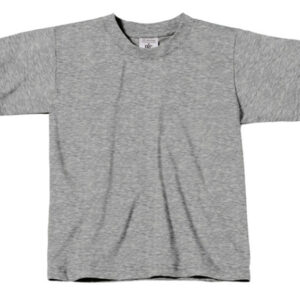 Gråmeleret børne t-shirt - str: 9-11-0