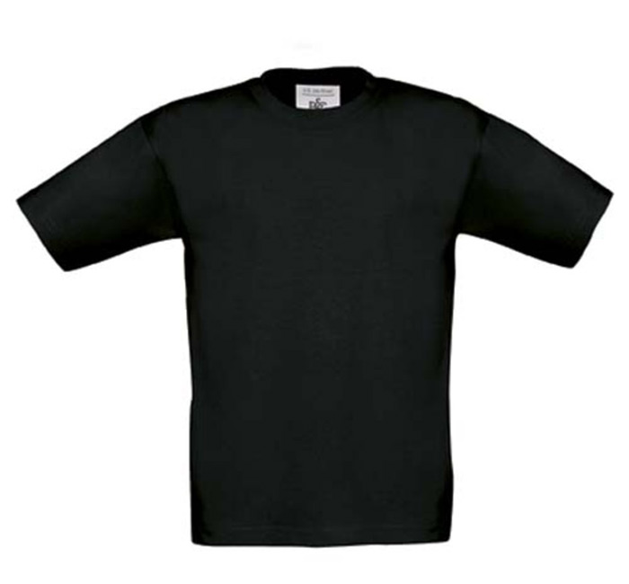 Sort børne t-shirt - str: 9-11 -0