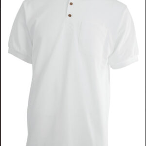 Detroit vaffelstrikket herrepolo - hvid L-0