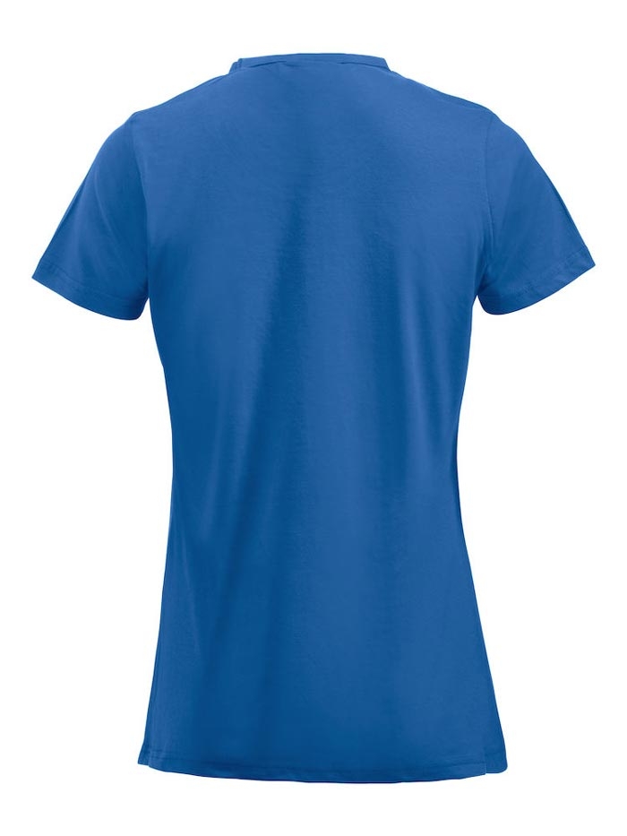 blå t-shirt ryg