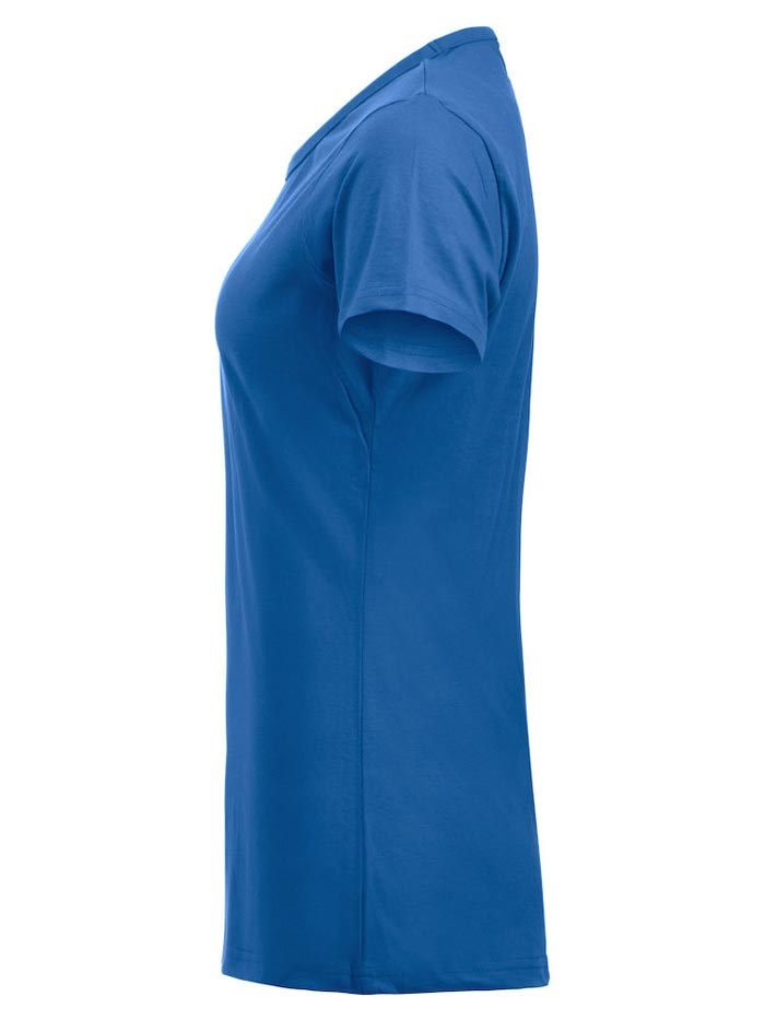 blå t-shirt side