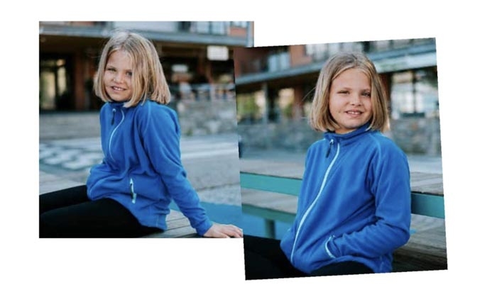 Fleecejakke til børn
