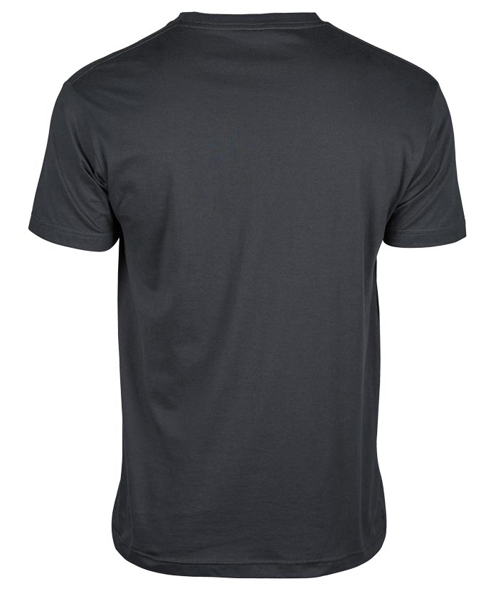grå basic t-shirt ryg