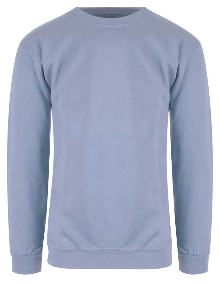 lysblå sweatshirt