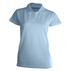 lyseblå dame polo