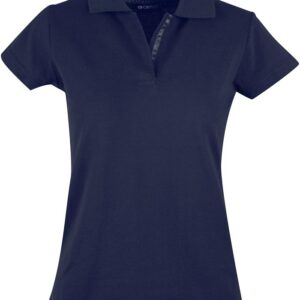 navy dame polo