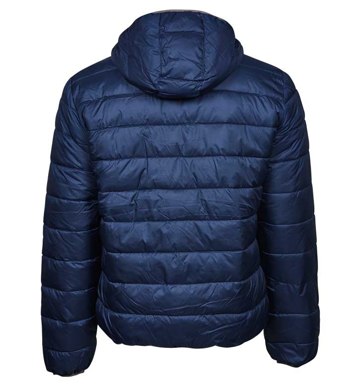 navy dynejakke ryg