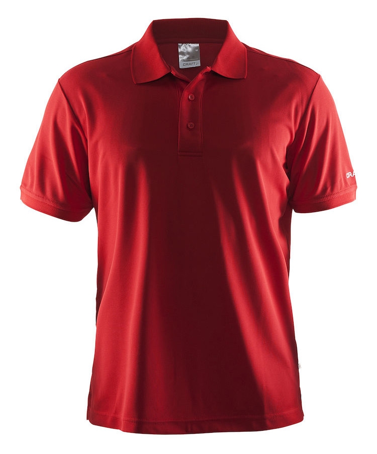 rød craft polo