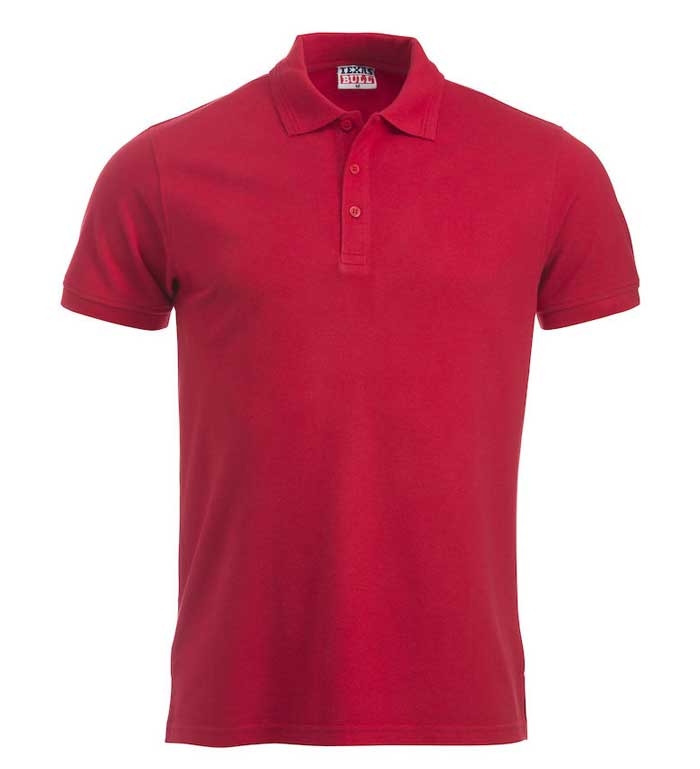 rød herre polo