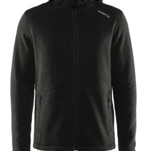 sort fleece jakke