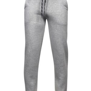 Grå joggingbukser set forfra