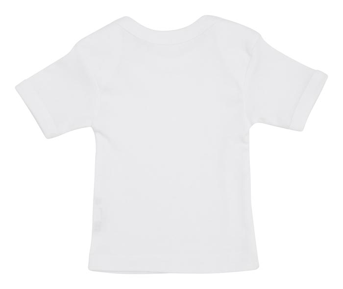 hvid baby t-shirt ryg