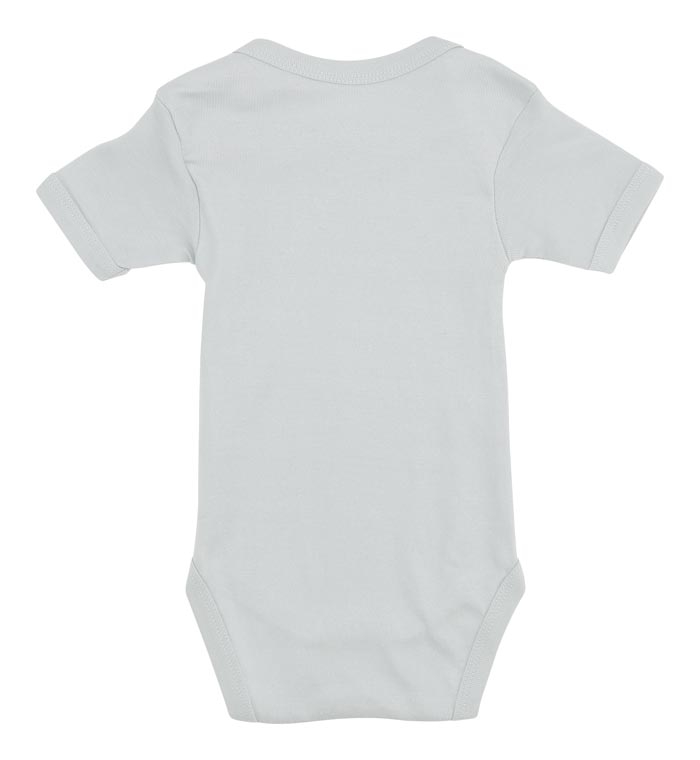 Lyseblå baby body ryg