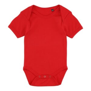 Rød body til baby