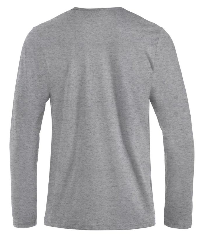 langærmet t-shirt i grå ryg