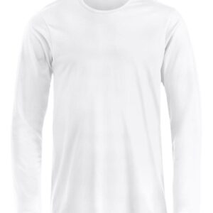 hvid langærmet t-shirt til herre