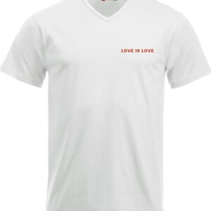 love is love pride v-hals t-shirt