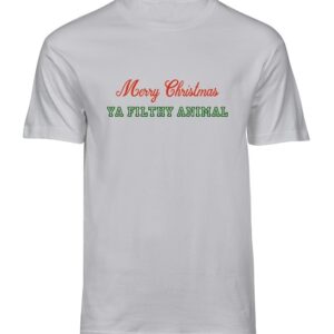 Jule t-shirt - merry christmas ya filthy animal