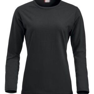 sort langærmet t-shirt
