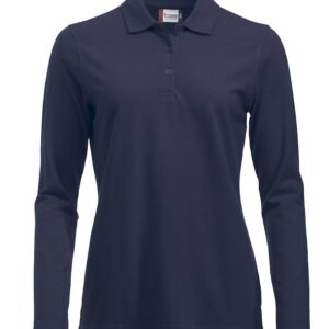 navy langærmet dame polo