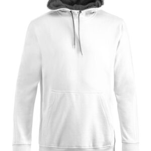 Hvid hættetrøje