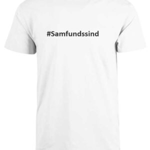 #Samfundssind- Hvid corona t-shirt. Statement t-shirt hvid
