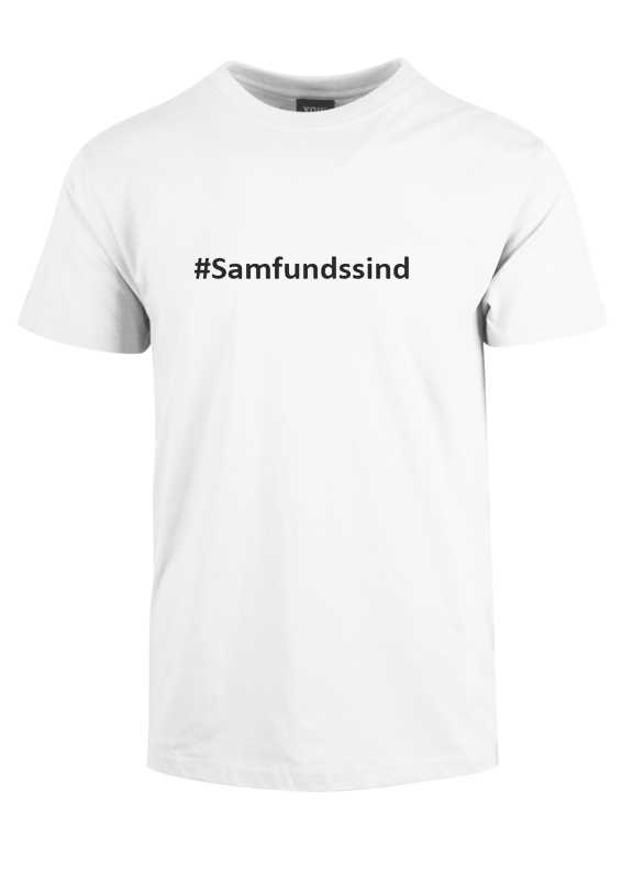 #Samfundssind- Hvid corona t-shirt. Statement t-shirt hvid