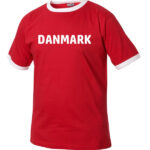 Danmarks t-shirt rød