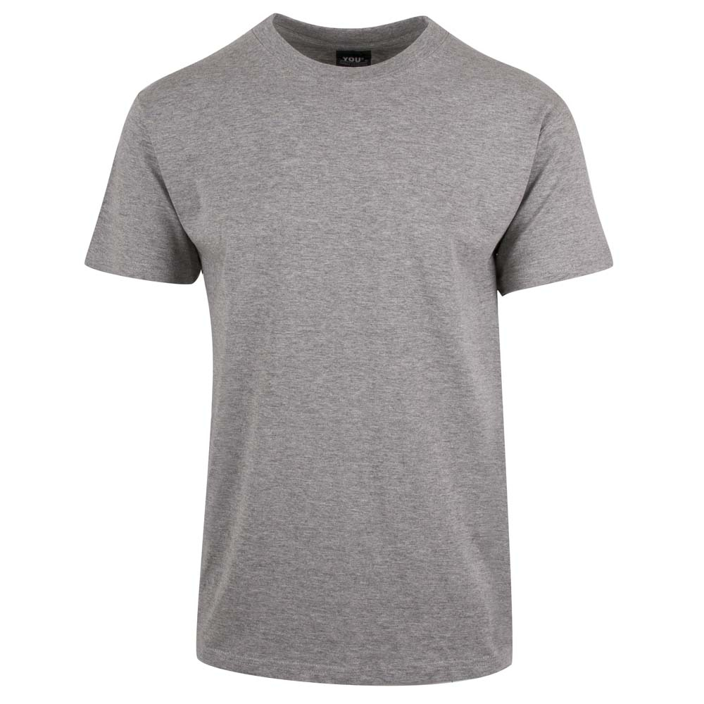 Gråmeleret t-shirt