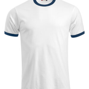 hvid t-shirt med navy kant