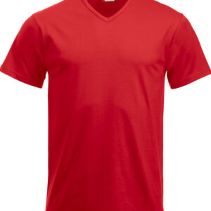 rød v-neck t-shirt